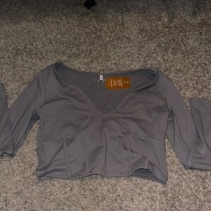 Gray Top, Size Medium
